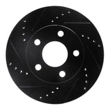 R1 Concepts 97-05 Buick LeSabre Front Left Drilled & Slotted Black Brake Rotor by R1 Concepts RNC-633-52011L