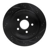 R1 Concepts 98-02 Chevrolet Camaro Rear Left Drilled & Slotted Black Brake Rotor by R1 Concepts RNC-633-52013L