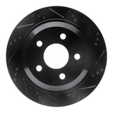 R1 Concepts 98-02 Chevrolet Camaro Rear Right Drilled & Slotted Black Brake Rotor by R1 Concepts RNC-633-52013R