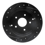 R1 Concepts 04-04 Pontiac GTO Rear Right Drilled & Slotted Black Brake Rotor by R1 Concepts RNC-633-52014R