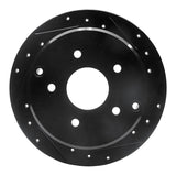 R1 Concepts 04-04 Pontiac GTO Rear Right Drilled & Slotted Black Brake Rotor by R1 Concepts RNC-633-52014R