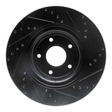 R1 Concepts 05-06 Pontiac GTO Front Left Drilled & Slotted Black Brake Rotor by R1 Concepts RNC-633-52016L