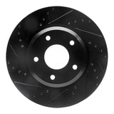 R1 Concepts 05-06 Pontiac GTO Front Left Drilled & Slotted Black Brake Rotor by R1 Concepts RNC-633-52016L