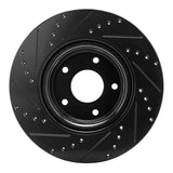 R1 Concepts 05-06 Pontiac GTO Front Right Drilled & Slotted Black Brake Rotor by R1 Concepts RNC-633-52016R