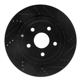 R1 Concepts 08-17 Chevrolet SS Rear Right Drilled & Slotted Black Brake Rotor by R1 Concepts RNC-633-52022R