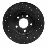 R1 Concepts 05-05 Buick Terraza Rear Left Drilled & Slotted Black Brake Rotor by R1 Concepts RNC-633-52025L