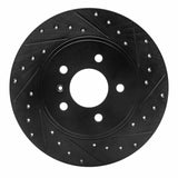 R1 Concepts 05-05 Buick Terraza Rear Right Drilled & Slotted Black Brake Rotor by R1 Concepts RNC-633-52025R