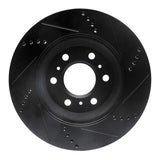 R1 Concepts 06-09 Buick Terraza Front Left Drilled & Slotted Black Brake Rotor by R1 Concepts RNC-633-52027L