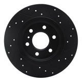 R1 Concepts 06-09 Buick Terraza Rear Left Drilled & Slotted Black Brake Rotor by R1 Concepts RNC-633-52028L