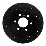 R1 Concepts 06-09 Buick Terraza Rear Left Drilled & Slotted Black Brake Rotor by R1 Concepts RNC-633-52028L