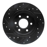 R1 Concepts 06-09 Buick Terraza Rear Right Drilled & Slotted Black Brake Rotor by R1 Concepts RNC-633-52028R
