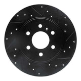 R1 Concepts 06-09 Buick Terraza Rear Right Drilled & Slotted Black Brake Rotor by R1 Concepts RNC-633-52028R