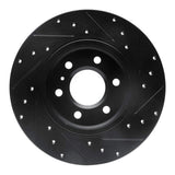 R1 Concepts 06-06 Buick TERRAZA Rear Left Drilled & Slotted Black Brake Rotor by R1 Concepts RNC-633-52029L