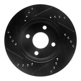 R1 Concepts 03-10 Chevrolet Cobalt Front Right Drilled & Slotted Black Brake Rotor by R1 Concepts RNC-633-53002R