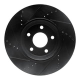 R1 Concepts 04-12 Chevrolet Cobalt Front Right Drilled & Slotted Black Brake Rotor by R1 Concepts RNC-633-53003R