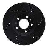 R1 Concepts 06-10 Pontiac Solstice Front Left Drilled & Slotted Black Brake Rotor by R1 Concepts RNC-633-53005L