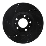 R1 Concepts 06-10 Pontiac Solstice Front Right Drilled & Slotted Black Brake Rotor by R1 Concepts RNC-633-53005R