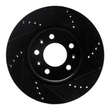 R1 Concepts 06-10 Pontiac Solstice Front Right Drilled & Slotted Black Brake Rotor by R1 Concepts RNC-633-53005R