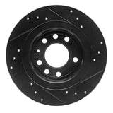 R1 Concepts 06-10 Pontiac Solstice Rear Left Drilled & Slotted Black Brake Rotor by R1 Concepts RNC-633-53006L