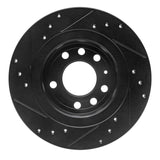 R1 Concepts 06-10 Pontiac Solstice Rear Right Drilled & Slotted Black Brake Rotor by R1 Concepts RNC-633-53006R