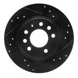 R1 Concepts 06-10 Pontiac Solstice Rear Right Drilled & Slotted Black Brake Rotor by R1 Concepts RNC-633-53006R