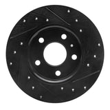 R1 Concepts 02-08 Chevrolet Zafira (Mexico) Rear Left Drilled & Slotted Black Brake Rotor by R1 Concepts RNC-633-53007L