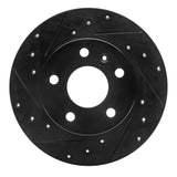 R1 Concepts 02-08 Chevrolet Zafira (Mexico) Rear Left Drilled & Slotted Black Brake Rotor by R1 Concepts RNC-633-53007L