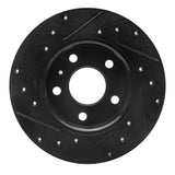 R1 Concepts 02-08 Chevrolet ASTRA (Mexico) Rear Right Drilled & Slotted Black Brake Rotor by R1 Concepts RNC-633-53007R