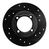 R1 Concepts 88-93 Ford Festiva Front Right Drilled & Slotted Black Brake Rotor by R1 Concepts RNC-633-54000R