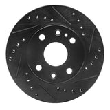 R1 Concepts 94-97 Ford Aspire Front Right Drilled & Slotted Black Brake Rotor by R1 Concepts RNC-633-54004R
