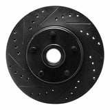 R1 Concepts 68-70 Ford Fairlane Front Left Drilled & Slotted Black Brake Rotor by R1 Concepts RNC-633-54006L