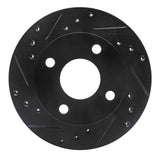 R1 Concepts 81-94 Ford Escort Front Left Drilled & Slotted Black Brake Rotor by R1 Concepts RNC-633-54007L