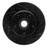 R1 Concepts 68-73 Ford Mustang Front Right Drilled & Slotted Black Brake Rotor by R1 Concepts RNC-633-54008R