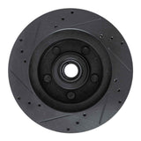 R1 Concepts 73-73 Ford Country Squire Front Right Drilled & Slotted Black Brake Rotor by R1 Concepts RNC-633-54011R