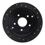 R1 Concepts 74-80 Ford Granada Front Left Drilled & Slotted Black Brake Rotor by R1 Concepts RNC-633-54014L