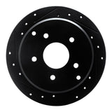 R1 Concepts 74-80 Ford Granada Front Left Drilled & Slotted Black Brake Rotor by R1 Concepts RNC-633-54014L