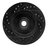 R1 Concepts 74-80 Ford Granada Front Right Drilled & Slotted Black Brake Rotor by R1 Concepts RNC-633-54014R
