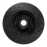 R1 Concepts 78-93 Ford Fairmont Front Left Drilled & Slotted Black Brake Rotor by R1 Concepts RNC-633-54015L