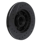 R1 Concepts 78-93 Ford Mustang Front Right Drilled & Slotted Black Brake Rotor by R1 Concepts RNC-633-54015R