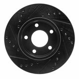 R1 Concepts 75-80 Ford Granada Right Rear Drilled & Slotted Black Brake Rotor by R1 Concepts RNC-633-54016D