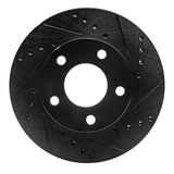 R1 Concepts 75-80 Ford Granada Right Rear Drilled & Slotted Black Brake Rotor by R1 Concepts RNC-633-54016D