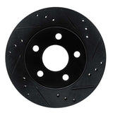 R1 Concepts 86-92 Ford Thunderbird Rear Right Front Right Drilled & Slotted Black Brake Rotor by R1 Concepts RNC-633-54020R