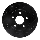 R1 Concepts 89-90 Ford Thunderbird Front Right Drilled & Slotted Black Brake Rotor by R1 Concepts RNC-633-54027R