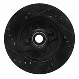 R1 Concepts 87-88 Ford Thunderbird Front Right Drilled & Slotted Black Brake Rotor by R1 Concepts RNC-633-54028R