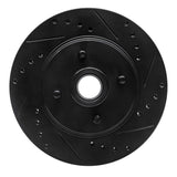 R1 Concepts 87-88 Ford Thunderbird Front Right Drilled & Slotted Black Brake Rotor by R1 Concepts RNC-633-54028R