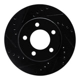 R1 Concepts 70-93 Ford Taurus SHO Front Left Drilled & Slotted Black Brake Rotor by R1 Concepts RNC-633-54029L