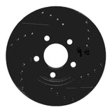 R1 Concepts 94-04 Ford Mustang Front Left Drilled & Slotted Black Brake Rotor by R1 Concepts RNC-633-54033L