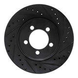 R1 Concepts 65-66 Ford Custom 500 Front Right Drilled & Slotted Black Brake Rotor by R1 Concepts RNC-633-54043R