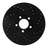 R1 Concepts 00-06 Ford Thunderbird Front Left Drilled & Slotted Black Brake Rotor by R1 Concepts RNC-633-54044L