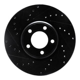 R1 Concepts 00-06 Ford Thunderbird Front Left Drilled & Slotted Black Brake Rotor by R1 Concepts RNC-633-54044L